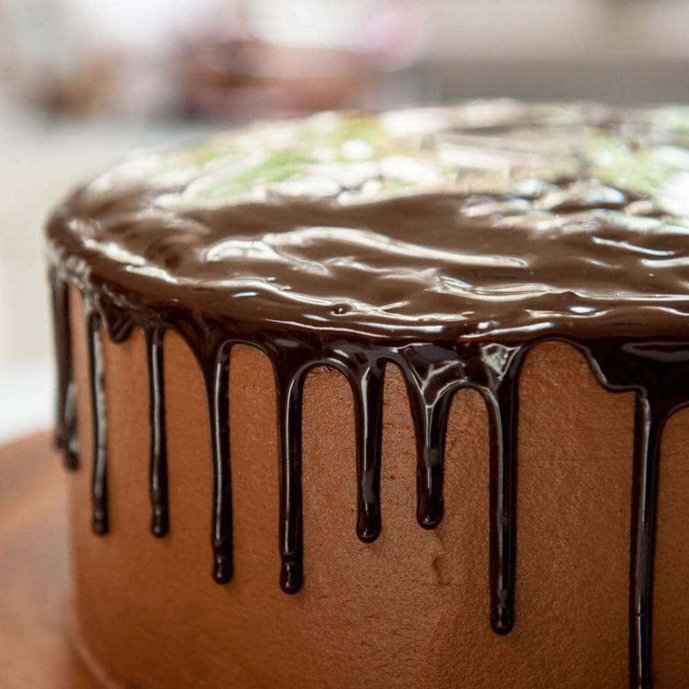 goutte à goutte au chocolat