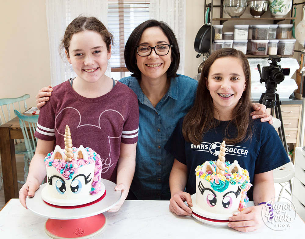 kids unicorn cake class