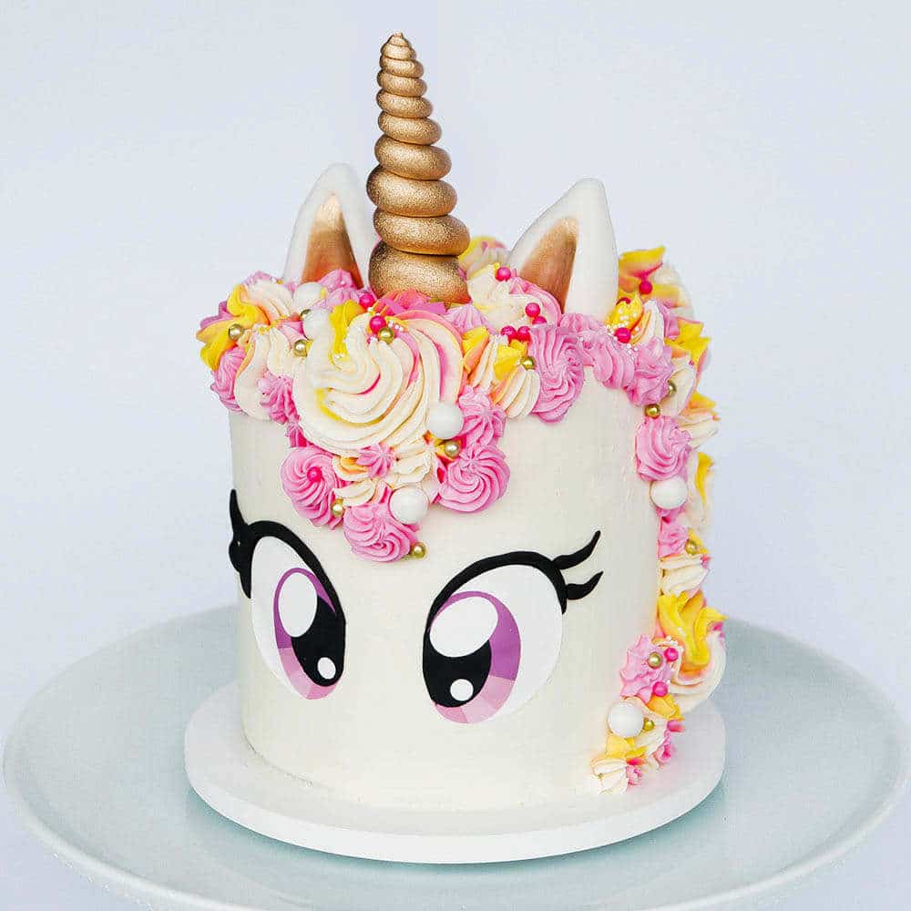 Unicorn Cake Tutorial + Free Eye Printable | Sugar Geek Show