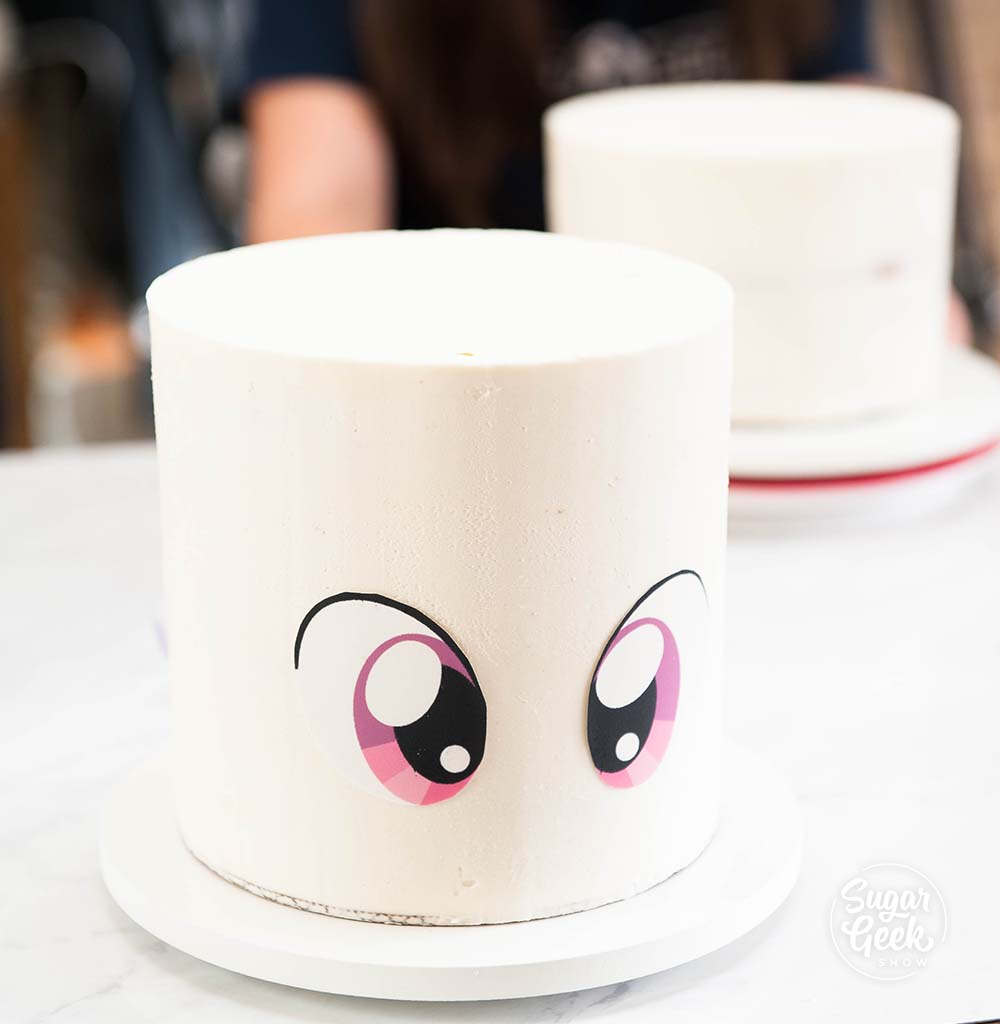 how to make unicorn cake eyes