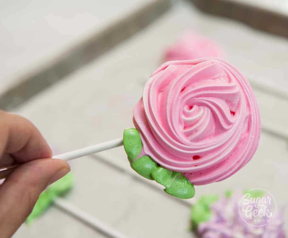 rose meringue pop