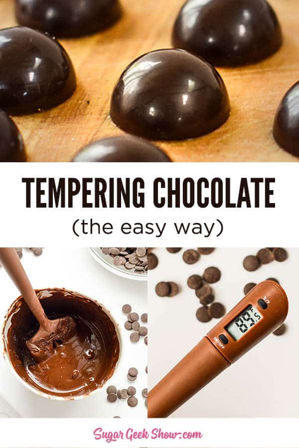 tempering chocolate the easy way pin