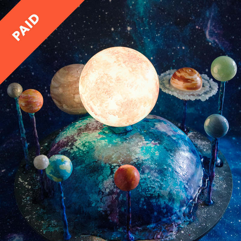 Solar System Space Cake Tutorial