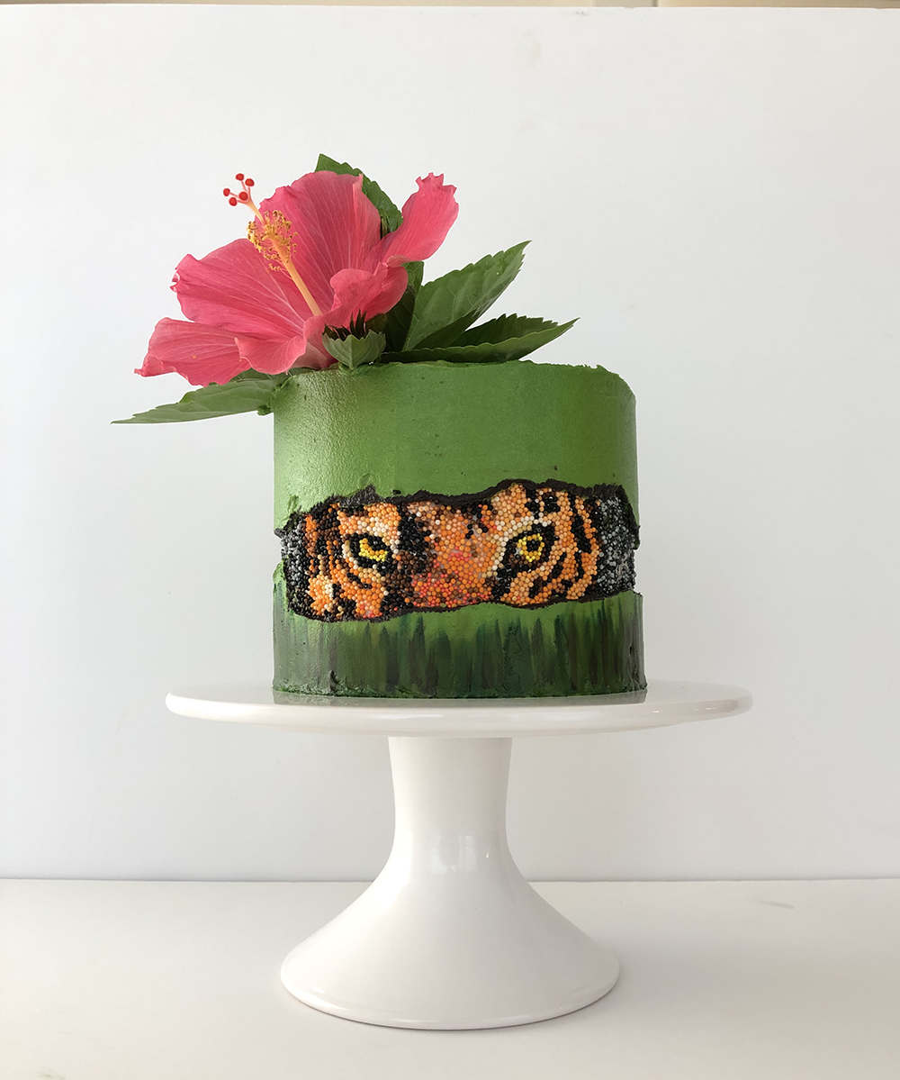 sprinkles tiger fault line cake
