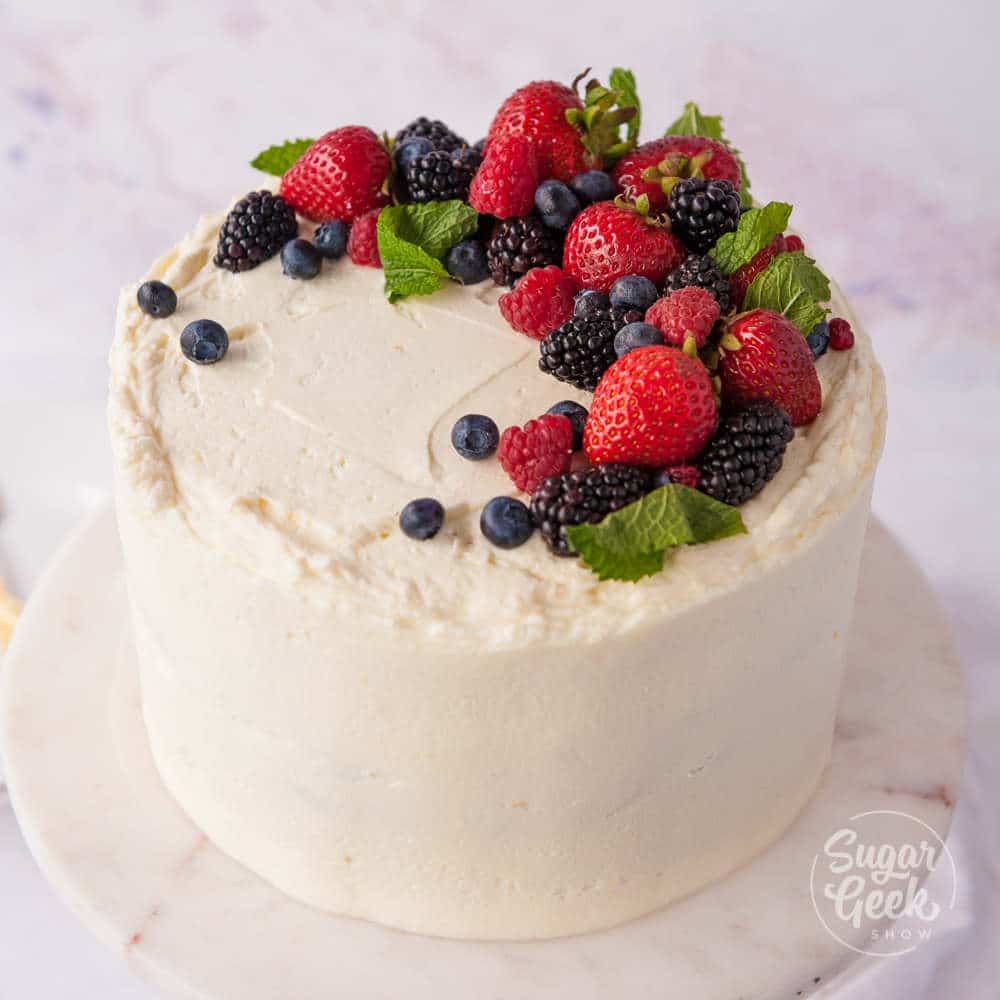 Berry Chantilly Cake With Mascarpone Frosting Sugar Geek Show