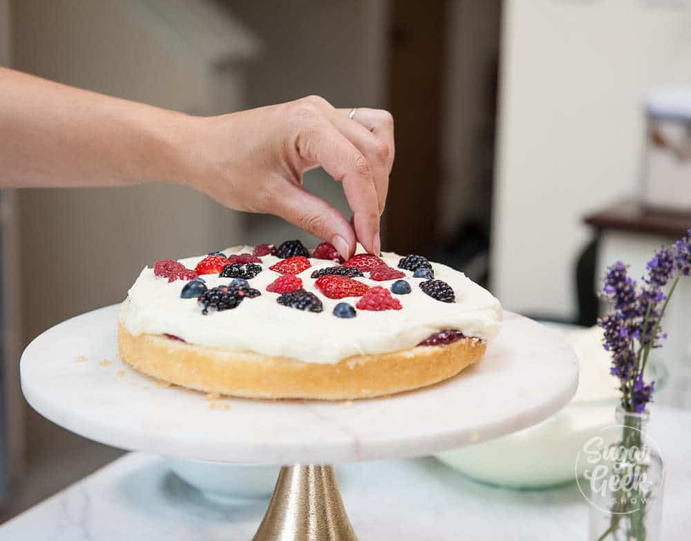 Berry Chantilly Cake With Mascarpone Frosting Sugar Geek Show