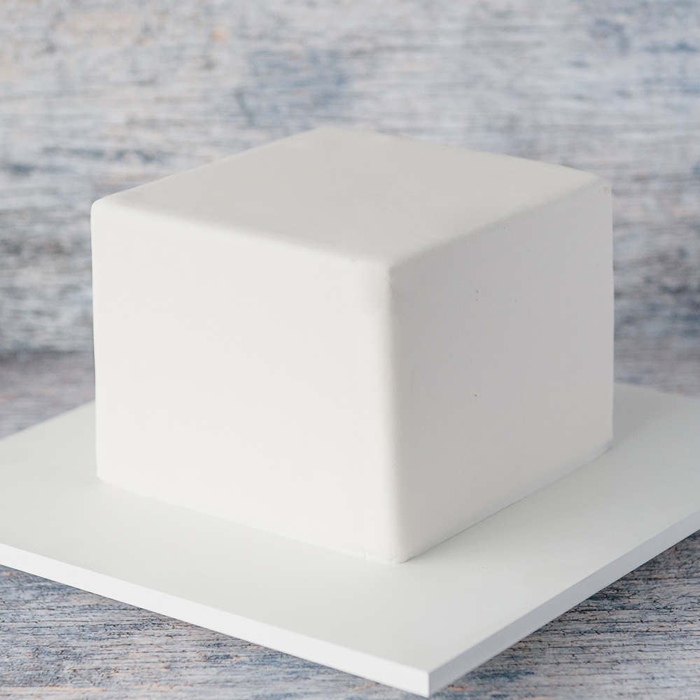 how to make a square fondant cake 