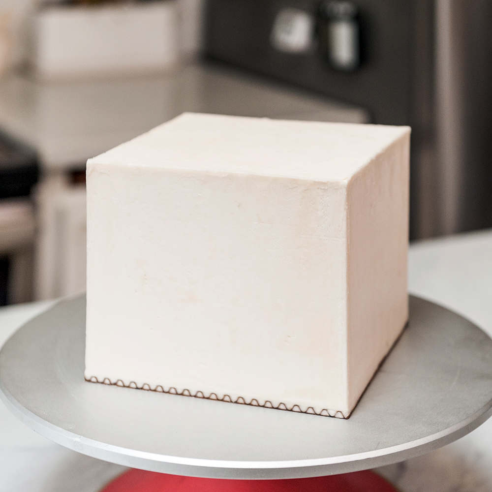 square buttercream cake