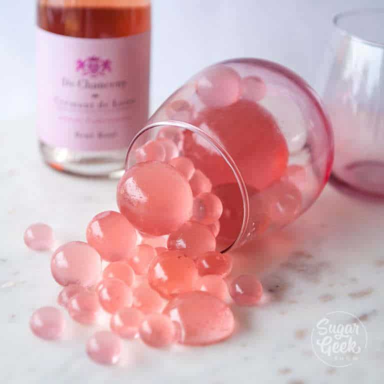 Rosé wine gummy recipe + tutorial Sugar Geek Show