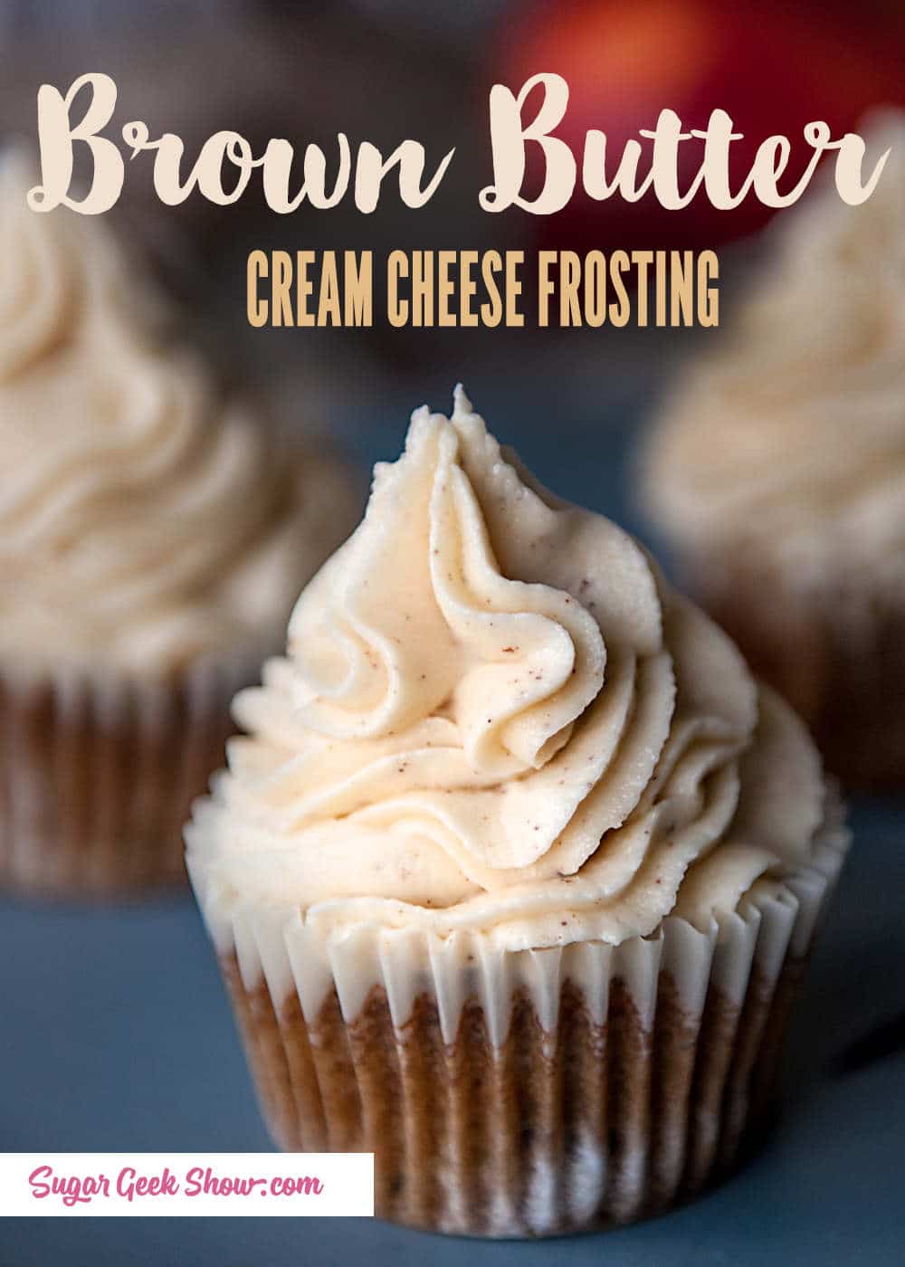 Brown Butter Cream Cheese Frosting | Sugar Geek Show