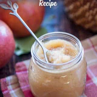 pinterest image for unsweetened applesauce recipe