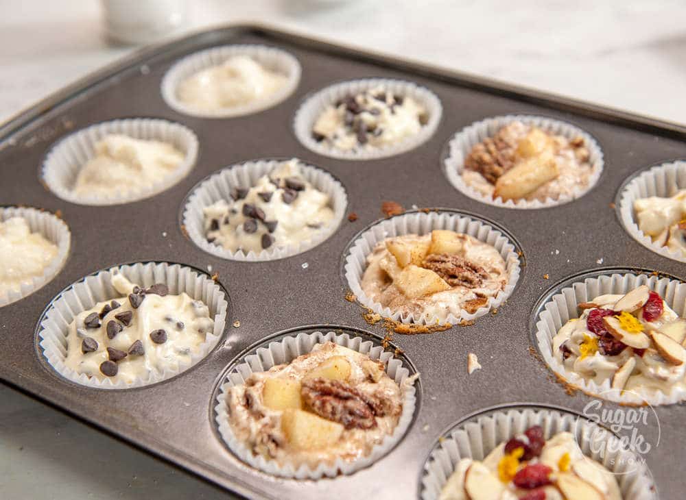 basic muffin recipe with add-ins