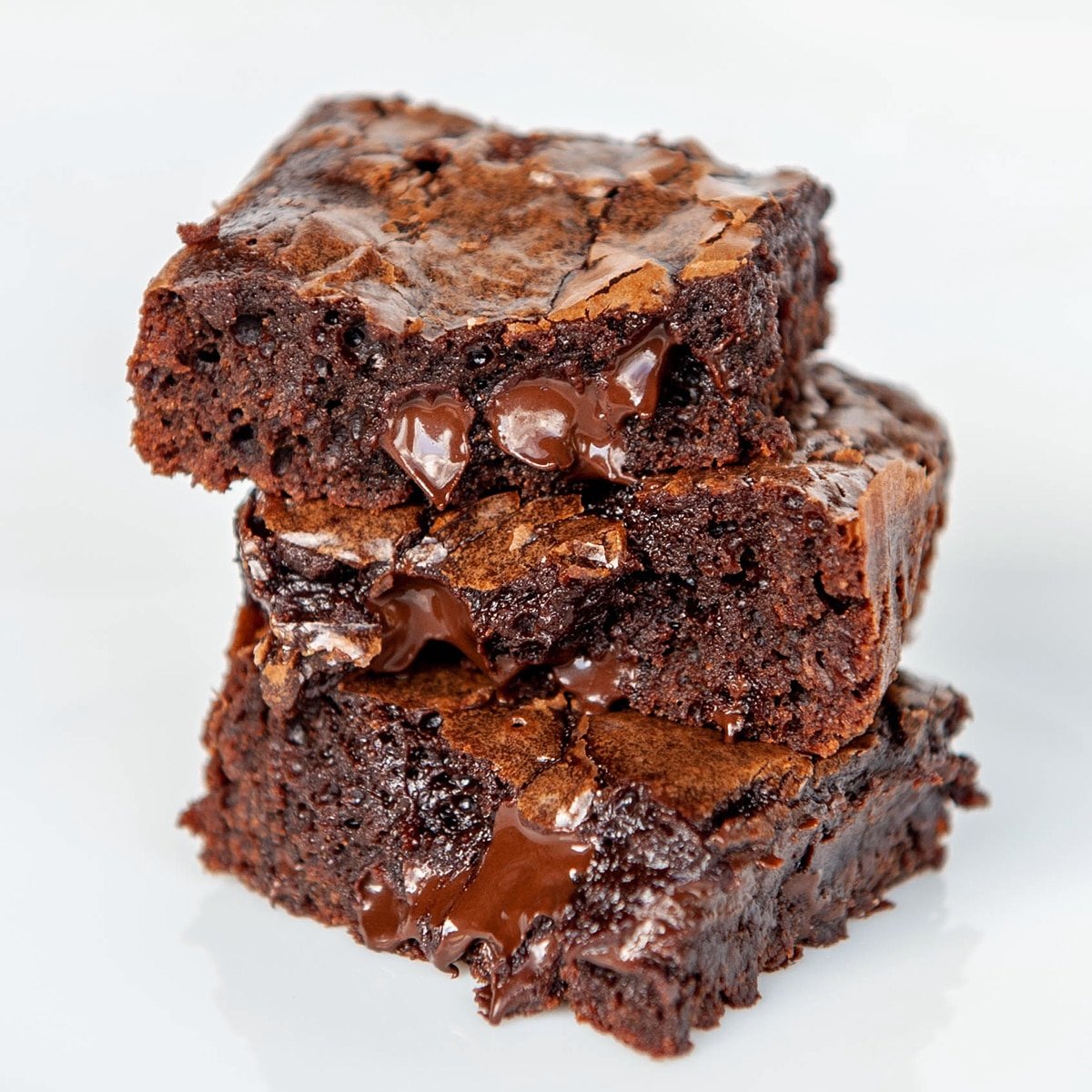 close up of brownies