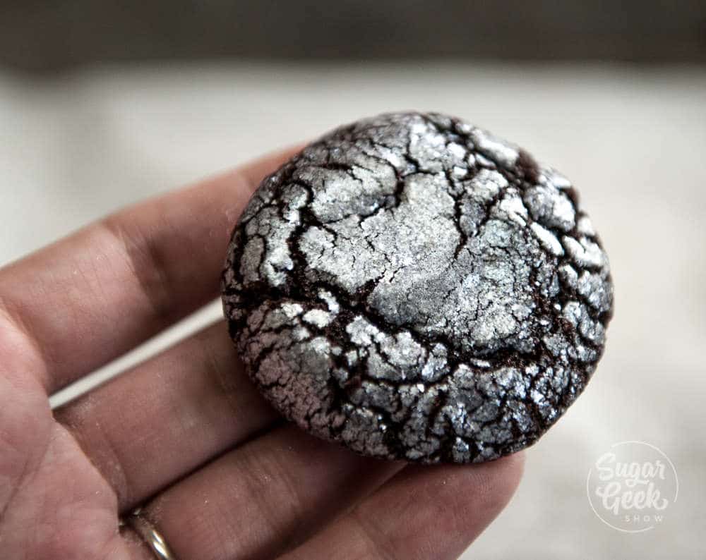 glitter crinkle cookie