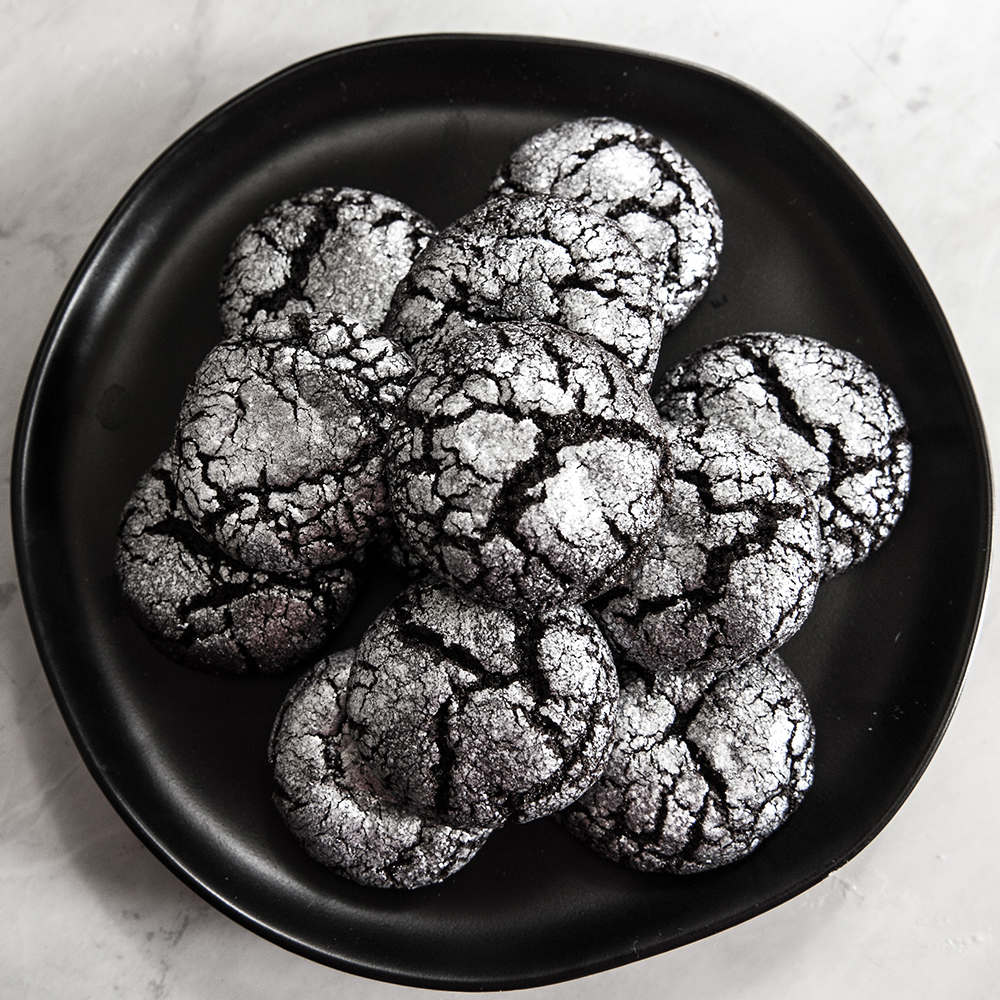 Chewy Olive Oil Crinkle Cookies