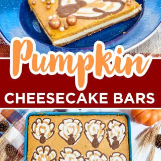pumpkin cheesecake bar pinterest image
