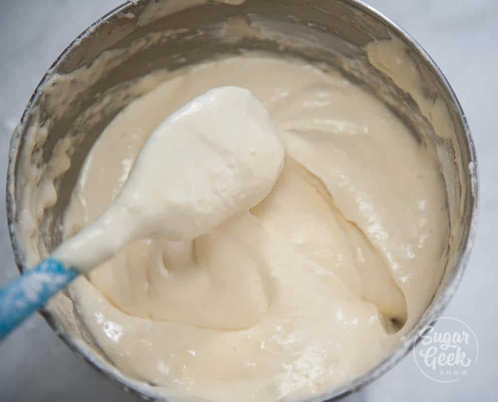 how to fold sponge batter