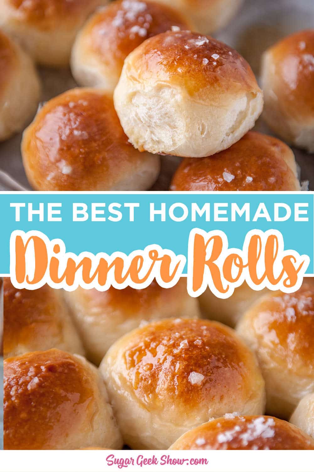 Homemade Dinner Rolls with Seasalt and Butter – Sugar Geek Show