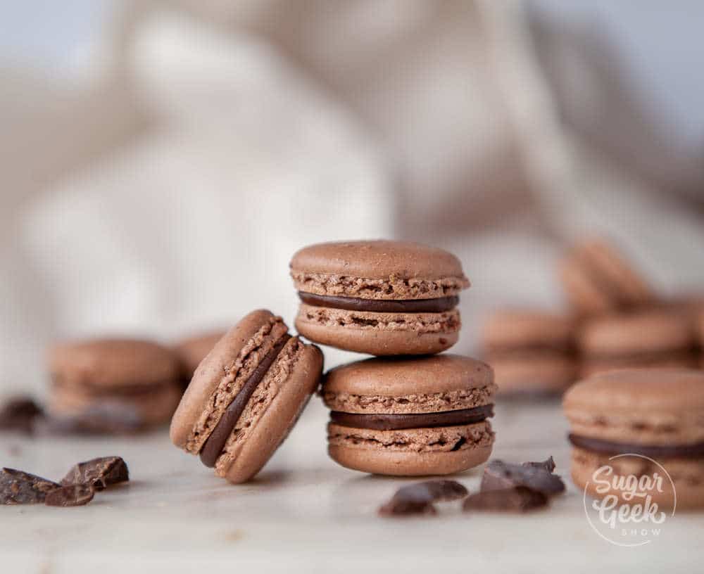 Macarons al cioccolato fondente - (3.8/5)