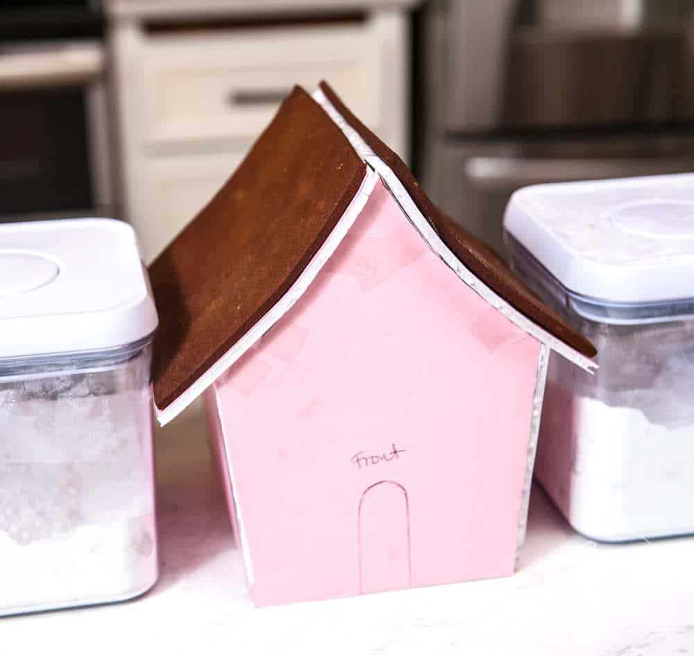 curved gingerbread house roof