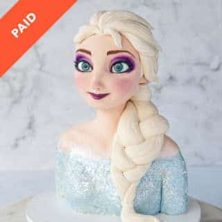 Elsa Bust Cake Tutorial