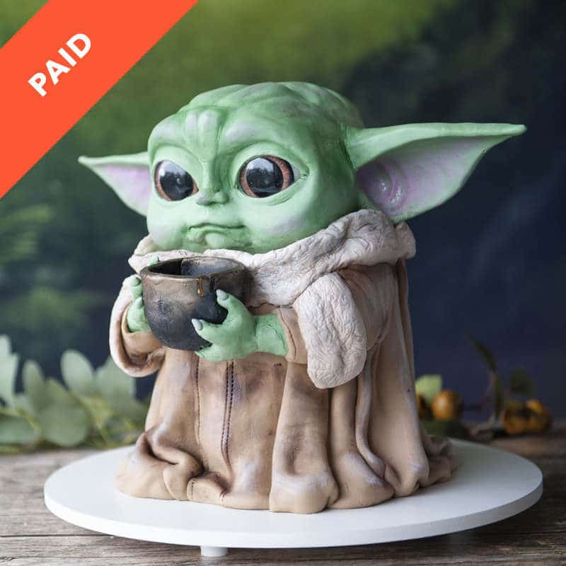 Baby Yoda Cake Step-by-Step Online Course