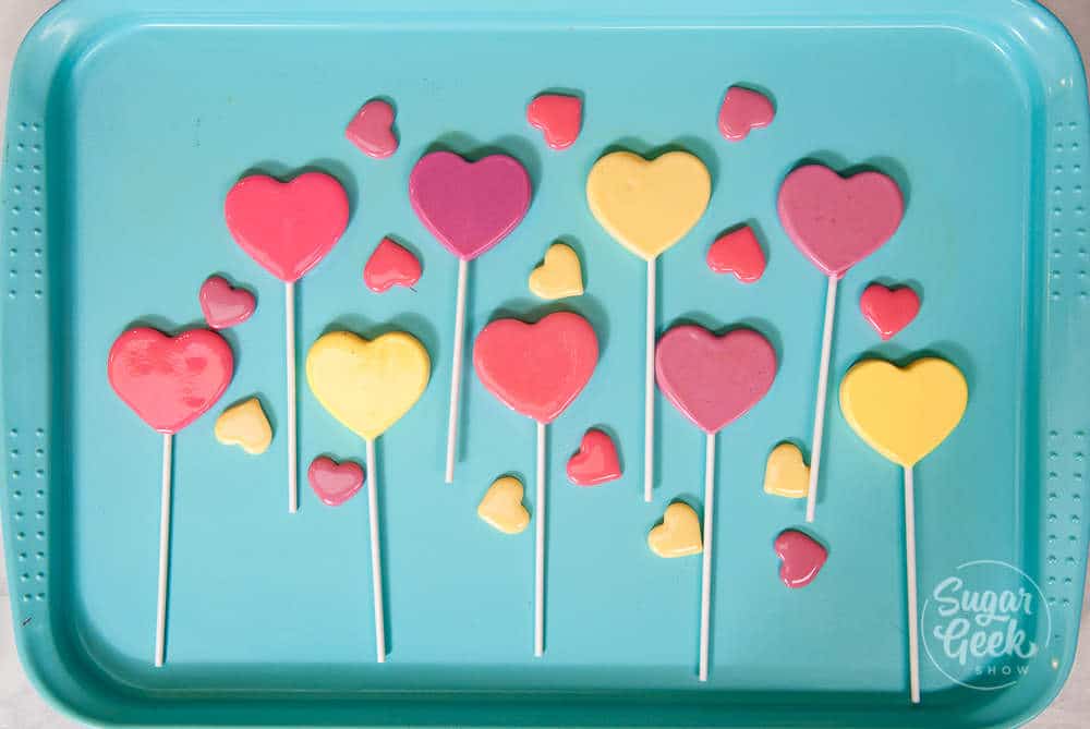 heart lollipops