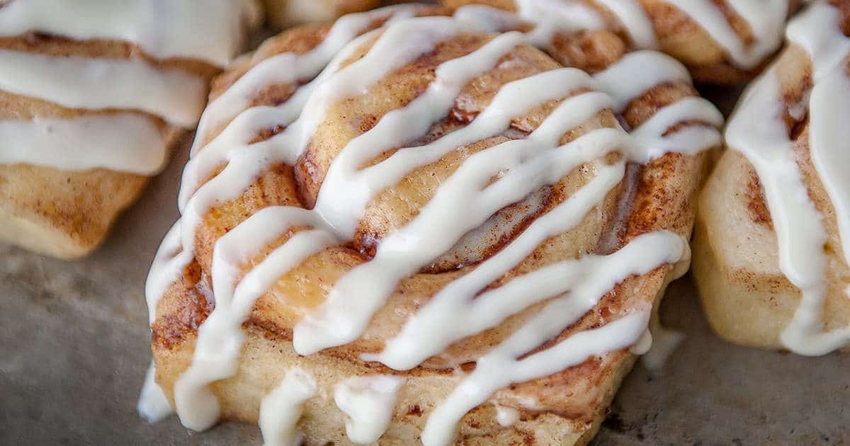 Homemade cinnamon rolls with cream cheese frosting – Sugar Geek Show