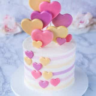 heart lollipop cake