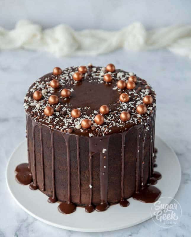 Moist and Fluffy Marble Cake Recipe With Whipped Chocolate Ganache