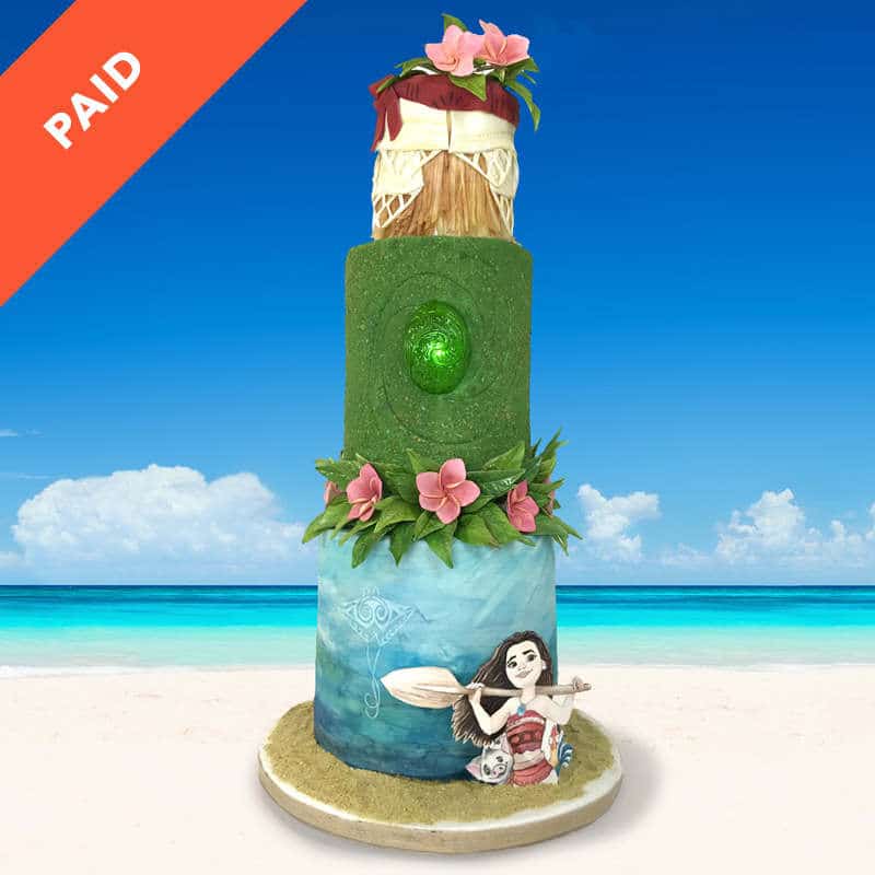 Moana Birthday Cake Step-by-Step Online Course