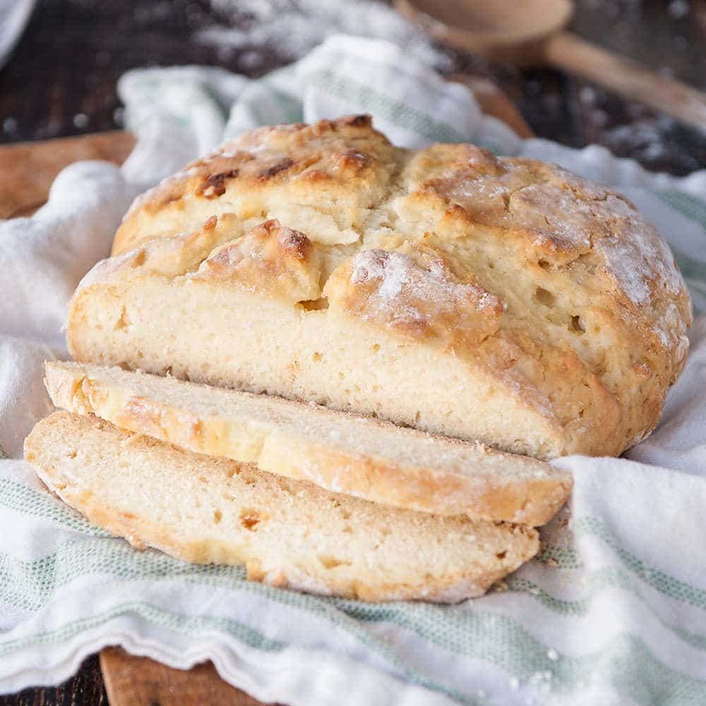 irish soda bread on white fabric