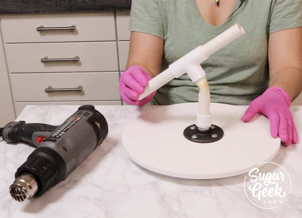 how to bend pvc pipe with a heat gun
