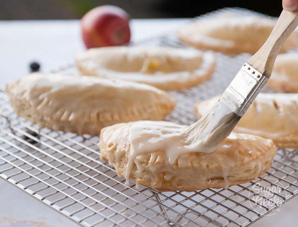 glazing hand pies with simple glaze