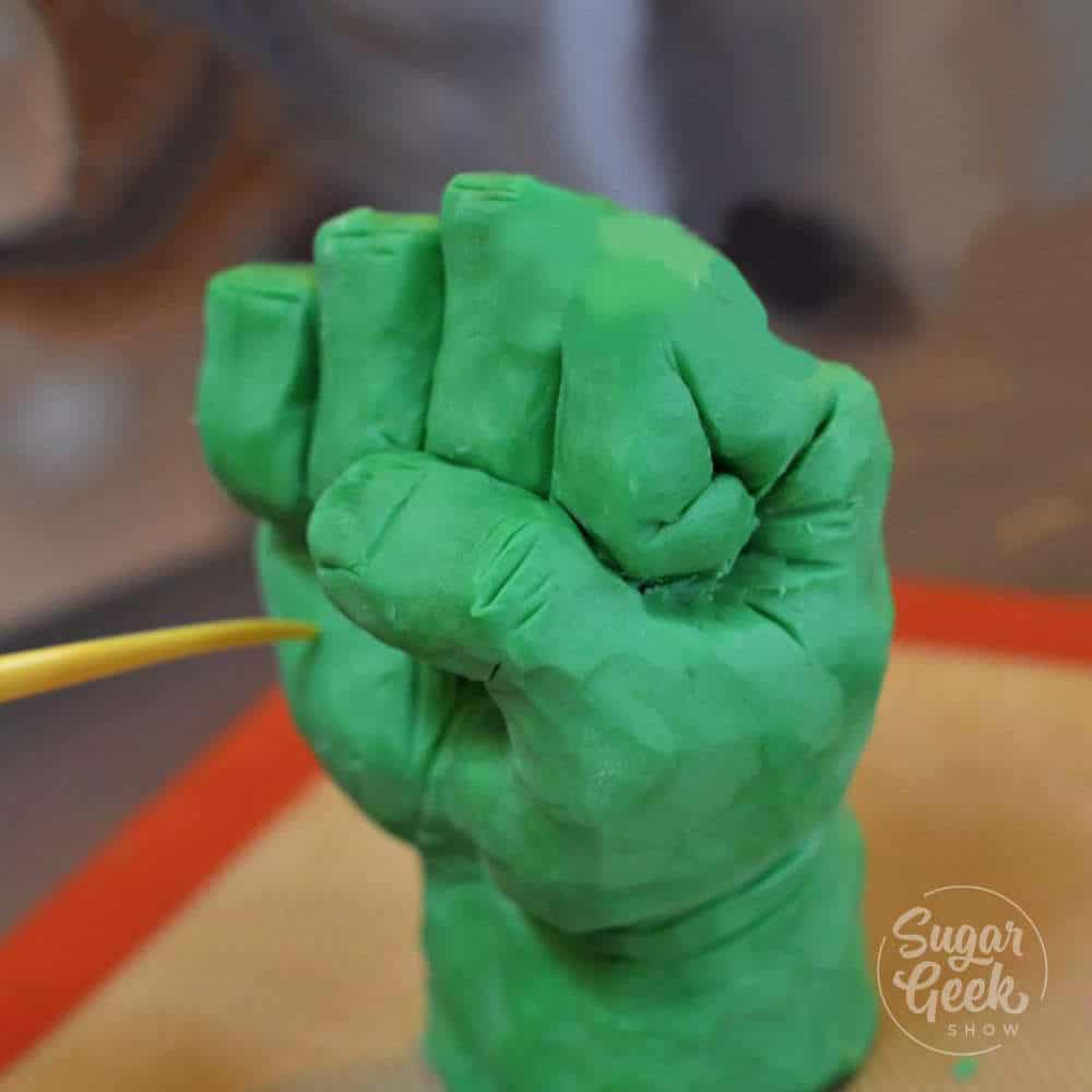 modeling chocolate hulk fist tutorial