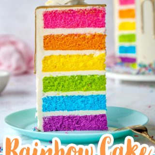 Delicious Rainbow Cake With Gold Drip Sugar Geek Show