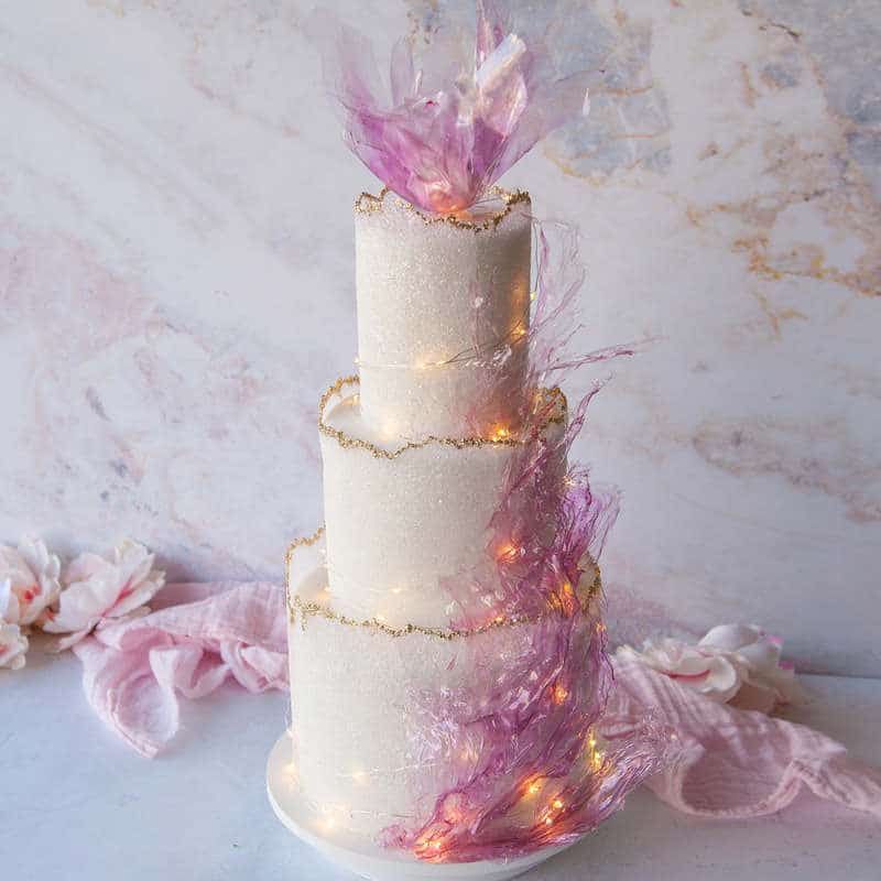 Sugared Sheet Wedding Cake Tutorial