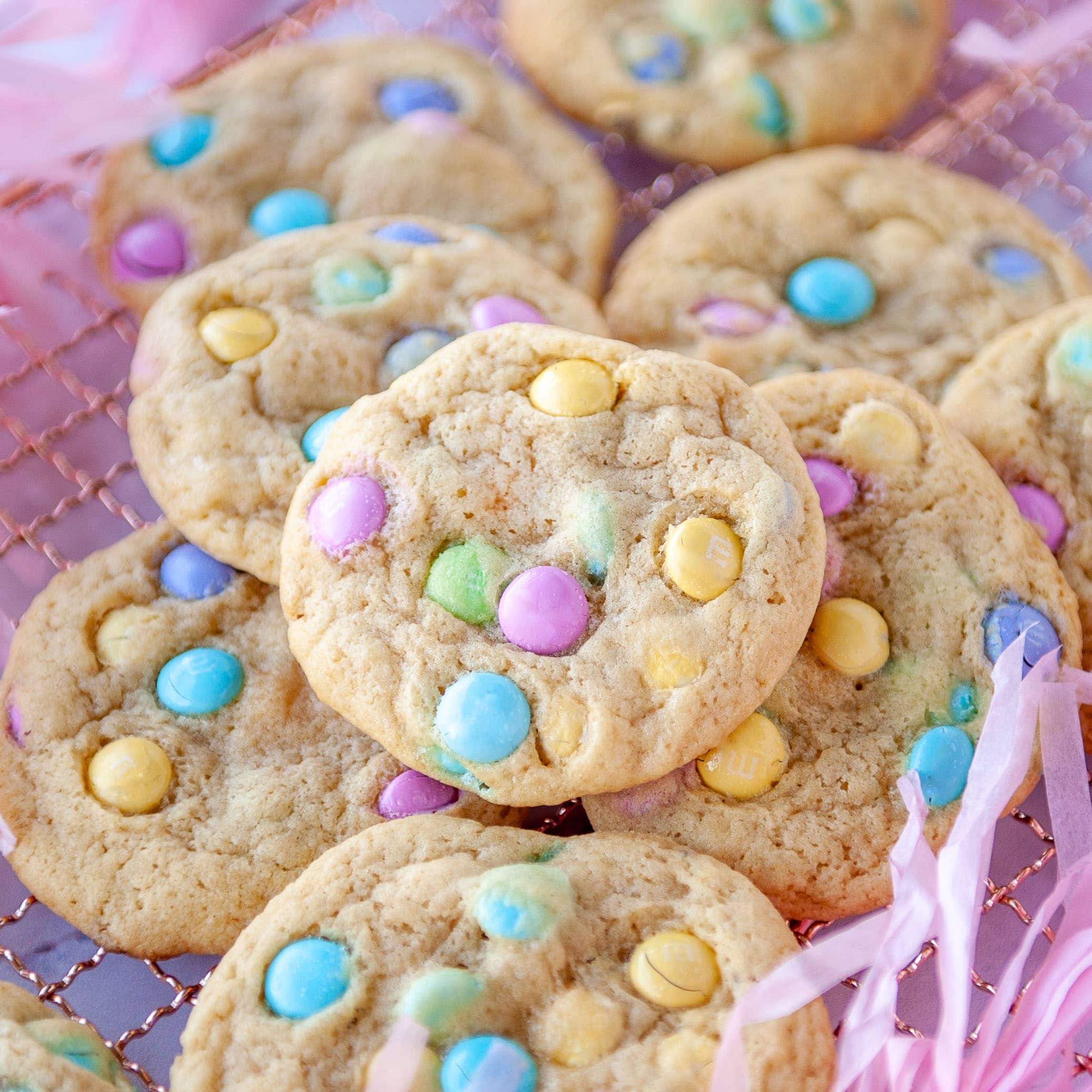 Chocolate M&M Cookies - no chill M&M cookies!