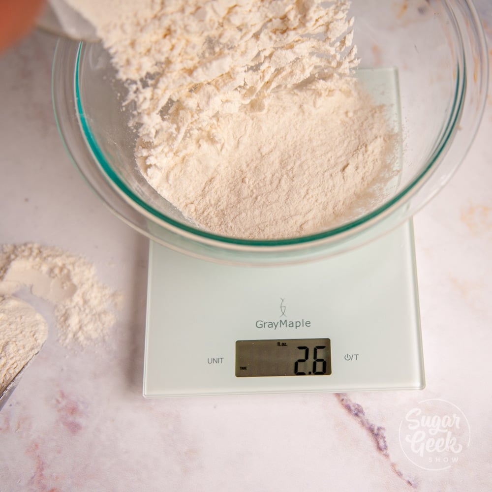 Weighing Ingredients Using the Tare/Zero on a Scale - Pastries Like a Pro