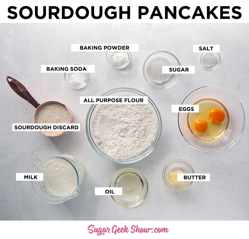 sourdough pancakes ingredients