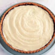 pastry cream in a tart shell