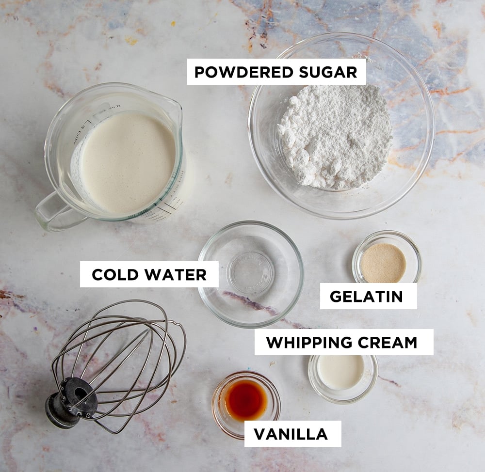 Stabilized Whipped Cream ⋆ Holds Shape for 24 hours ⋆ Sprinkle Some Fun