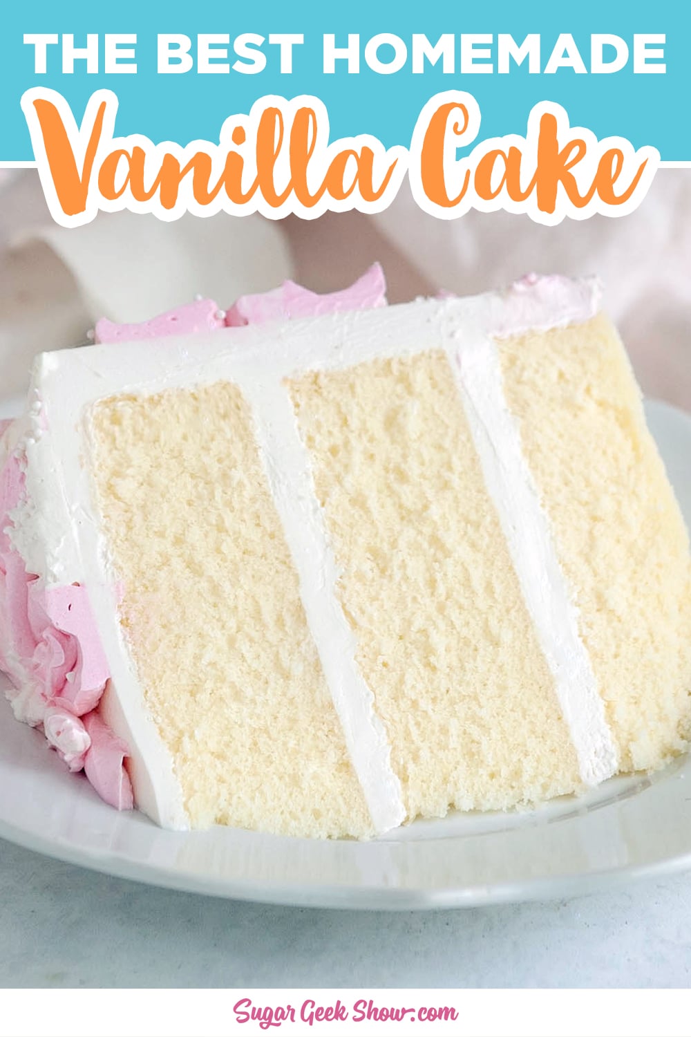 Moist Vanilla Cake Easy Buttercream Video Tutorial Sugar Geek Show 4511