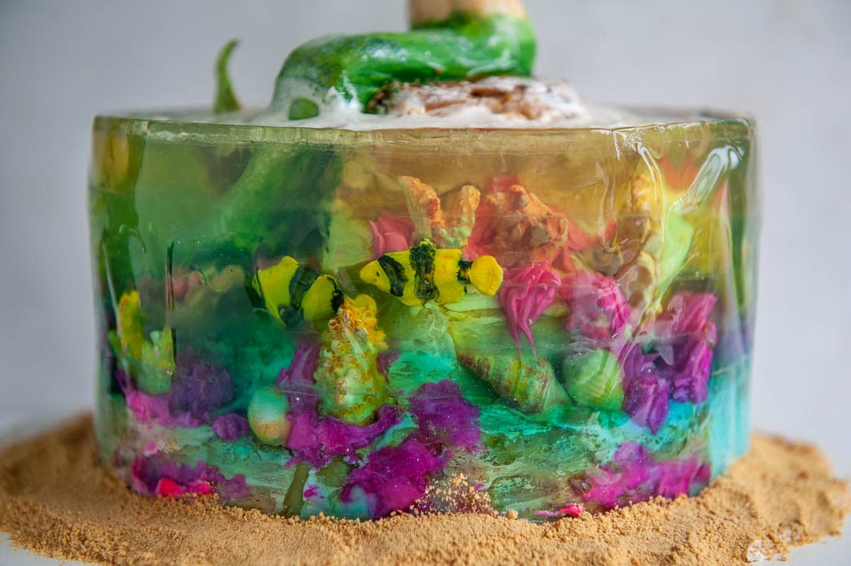 Gelatin Cake with Mermaid Topper Sugar Geek Show