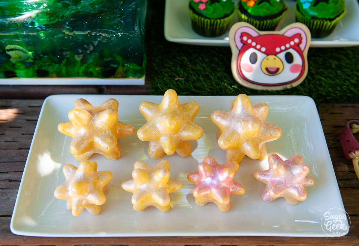 chocolate star fragments