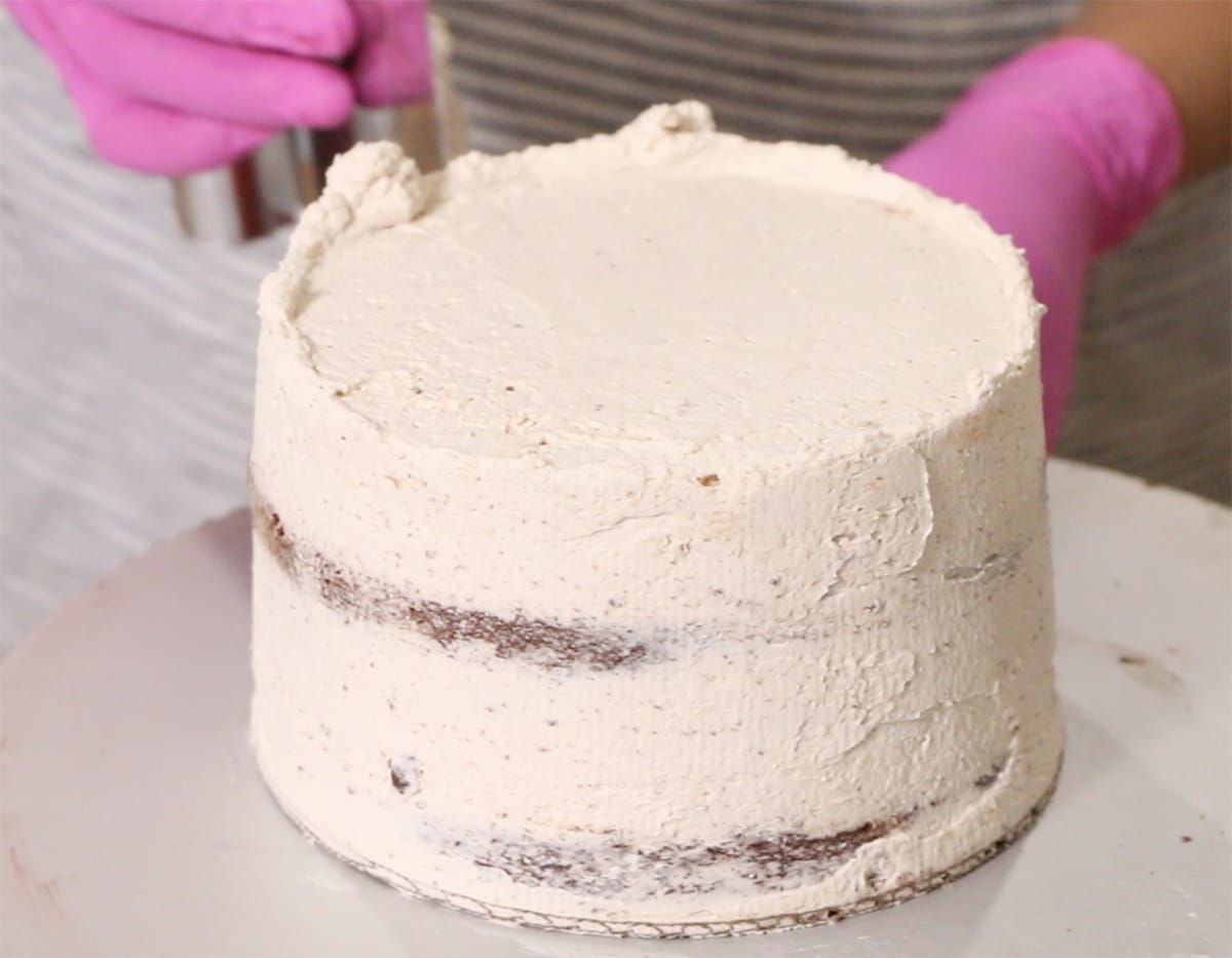 smash cake crumb coat