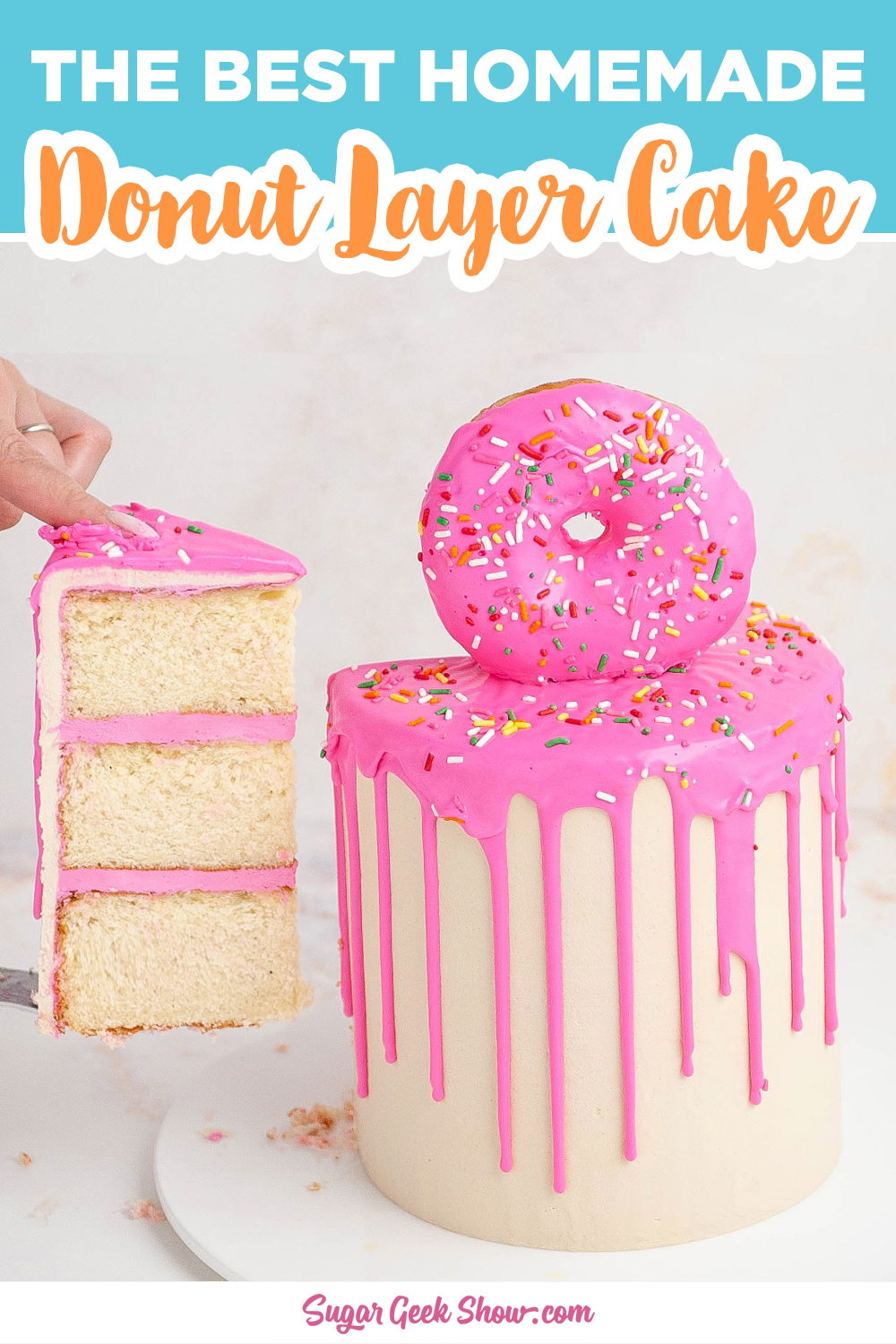 Donut cake with maple buttercream Sugar Geek Show