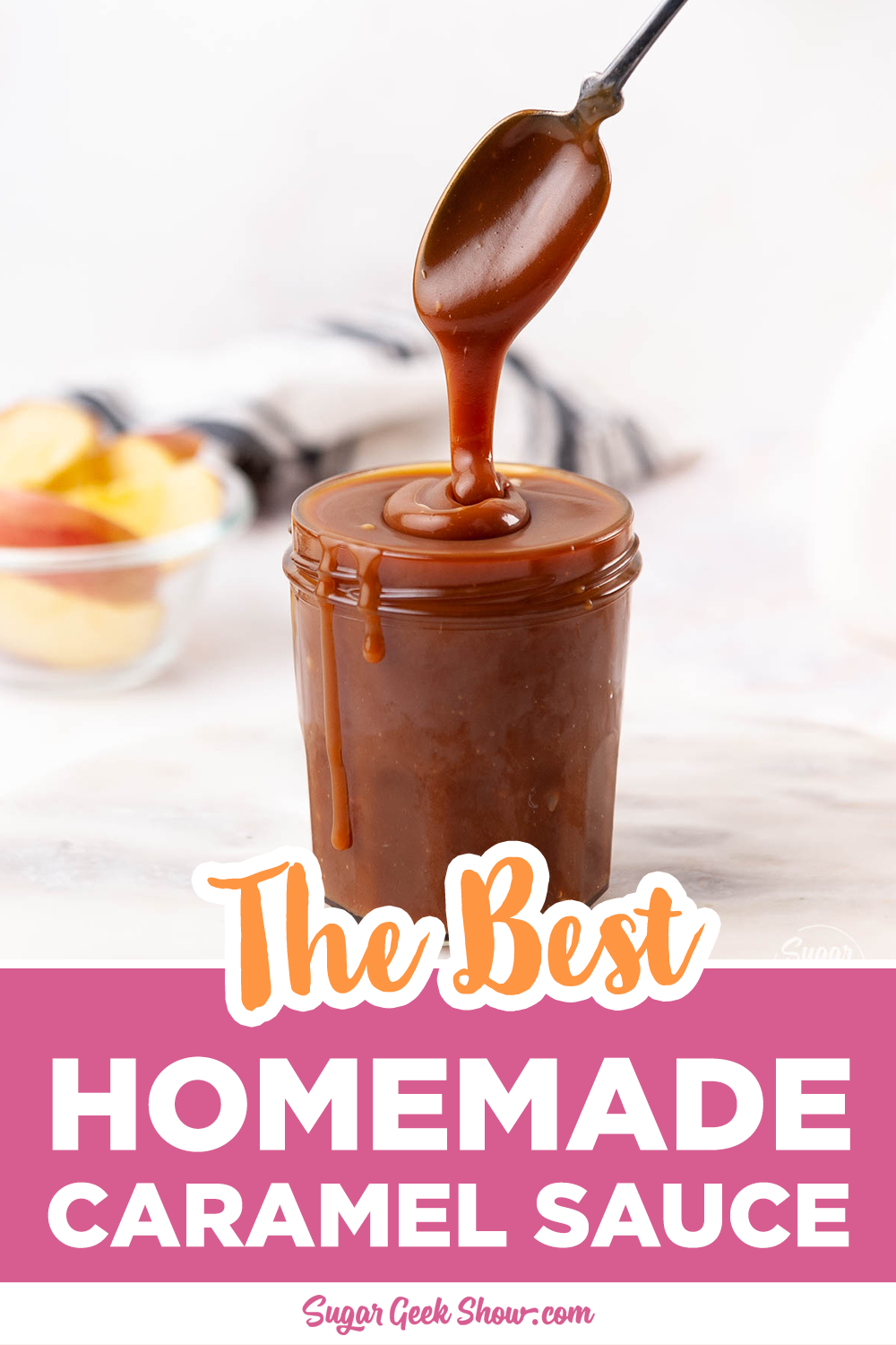 Caramel Sauce Recipe Easy Video Tutorial Sugar Geek Show   Caramelsauce Pinterest Template2 