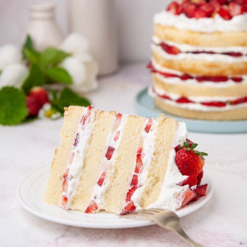 Strawberry Shortcake Layer Cake – Sugar Geek Show