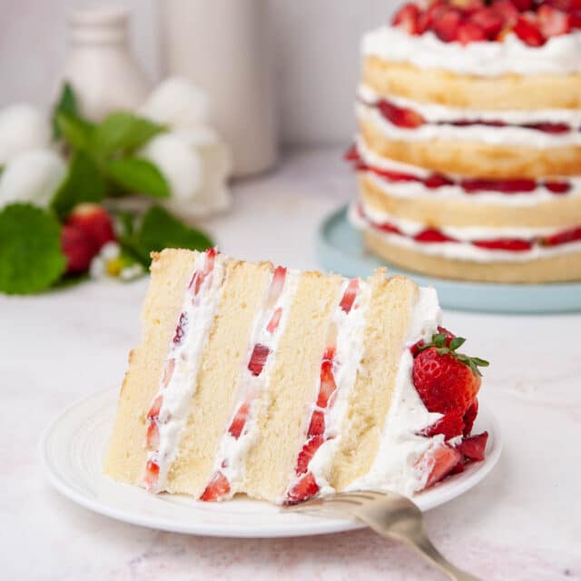 Strawberry Shortcake Layer Cake – Sugar Geek Show